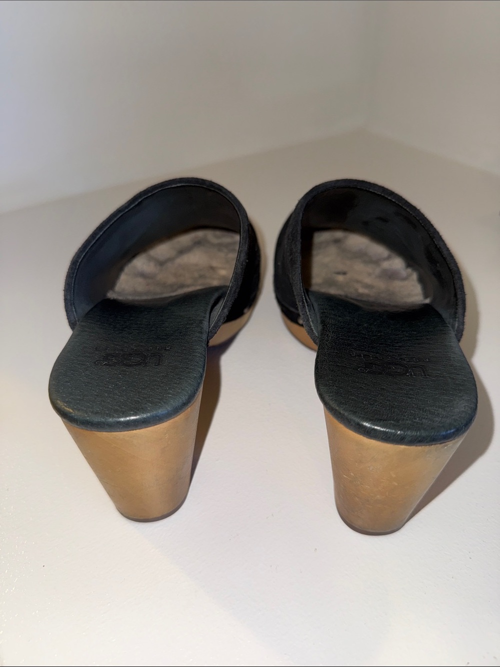 UGG Black Suede Slide Clogs - Picture 4 of 5